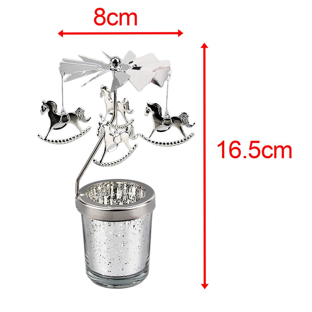 Metal Rotary Candle Holder Tea Light Candle Holder for Desktop Ornament Decor Rustic Wedding Table Decor Rotating Candlestick