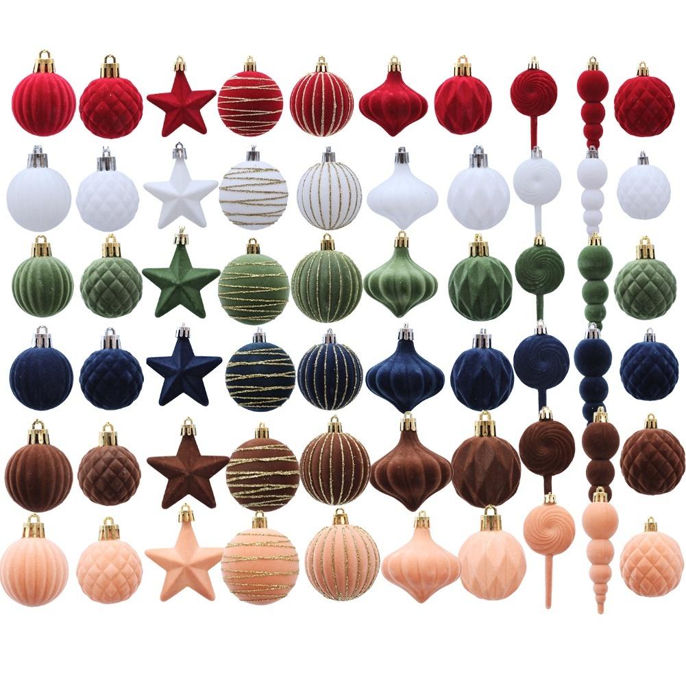 Decorative Hanging Balls Holiday Decorations Unique Aesthetic Christmas Ball Set For Decoration Celebration Blue