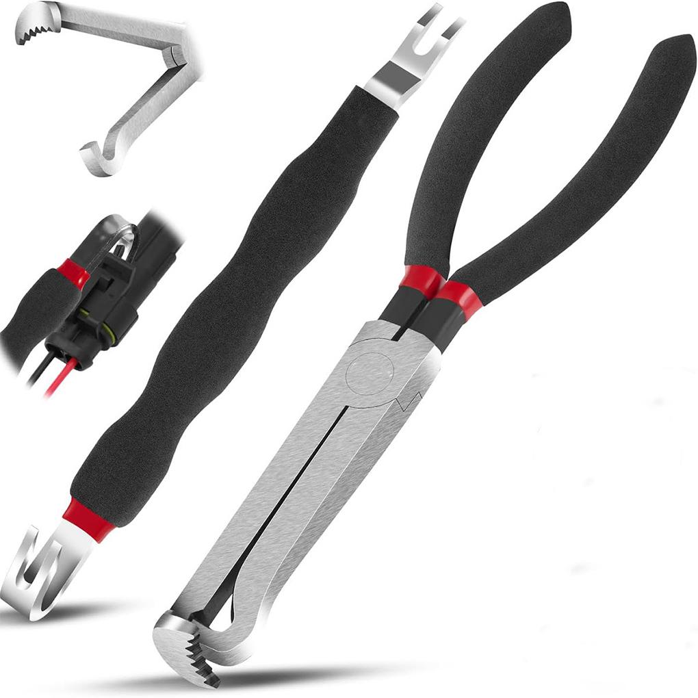 2PCS Car Electrical Disconnect Pliers Steel Connectors Separators Tool for Automotive Plug Connectors Maintenance