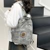 Retro Large Capacity PU Backpack Women's Chest Bag