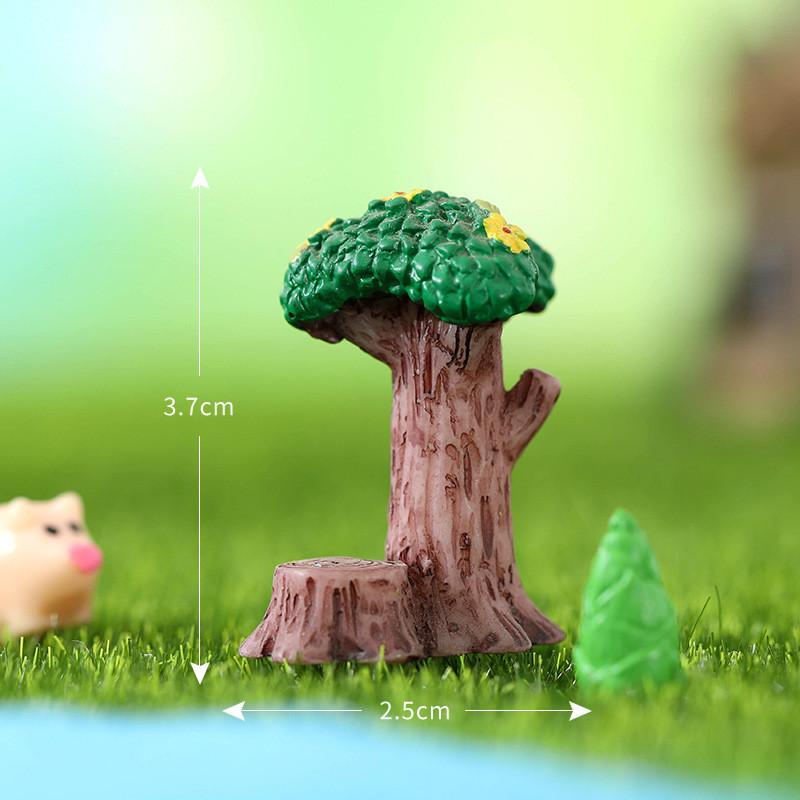 

Дорога пней Птицы Знаки Кокосовые пальмы Смола Микроландшафтная декорация Сад Stump Tree