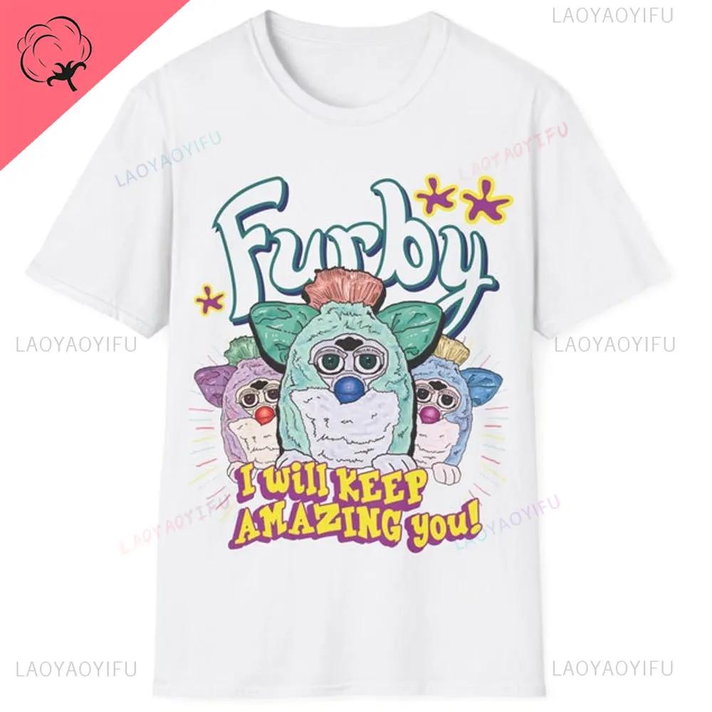 Twilight Furby Caius Volturi New Moon Breaking Dawn Classic Cotton TShirt Cartoon Printing Graphic T Shirts Unisex Women Clothing S