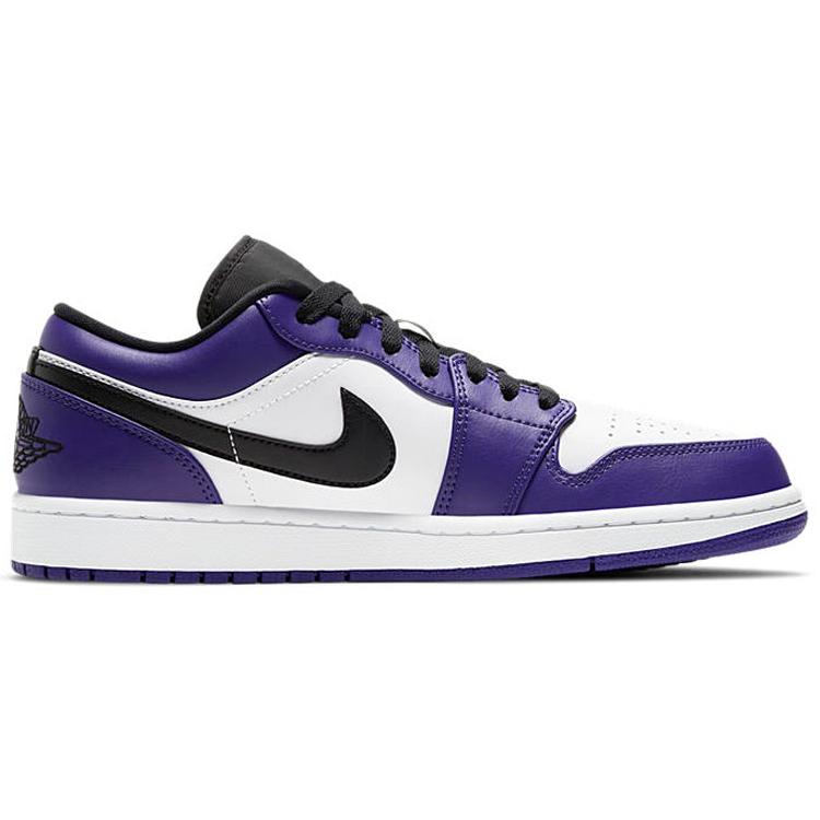 New JORDAN 1 Low Court Purple White 553558-500