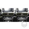 For Hyundai Kona 2018— Car Accessories Carbon Fiber Interior Center Console Air Vent Panel Cover Trim Sticker Modification