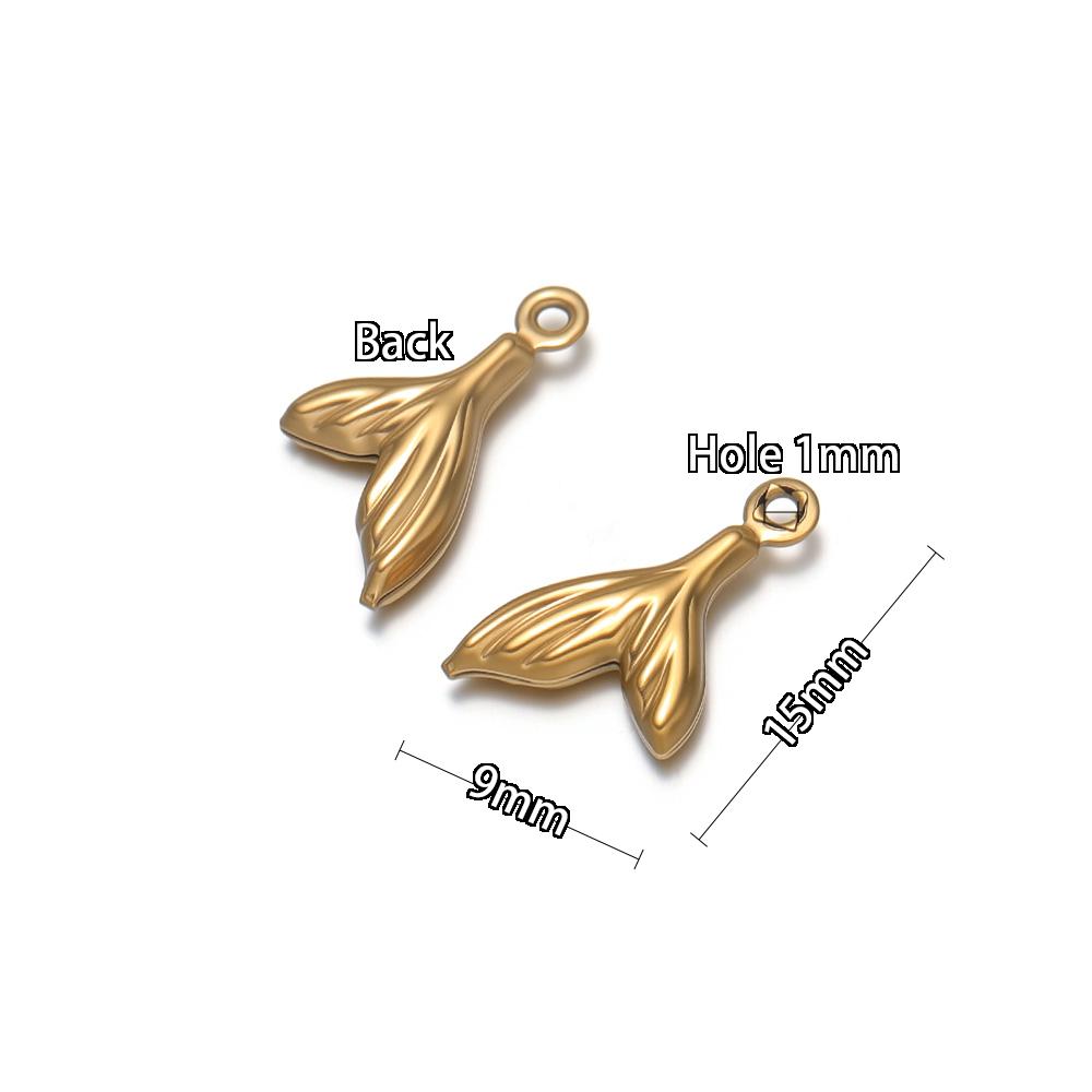 20Pcs Stainles Steel Hollow Ocean Pendants Sea Shells Lobster Starfish Charms DIY Necklace Marine Animal Pendant Jewelry Making