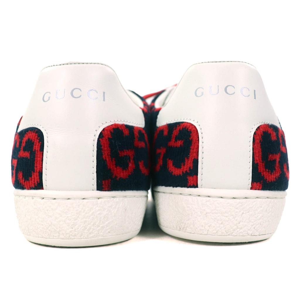 Tolle GUCCI Low-Cut-Sneaker Frottee GG-Muster Florstoff mit 36,5 431910 Gebraucht