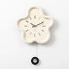 Cream Style Living Room Wall Clock Minimalist Digital Clock Restaurant Creative Swinging Digital Wall Clock Home Decoration