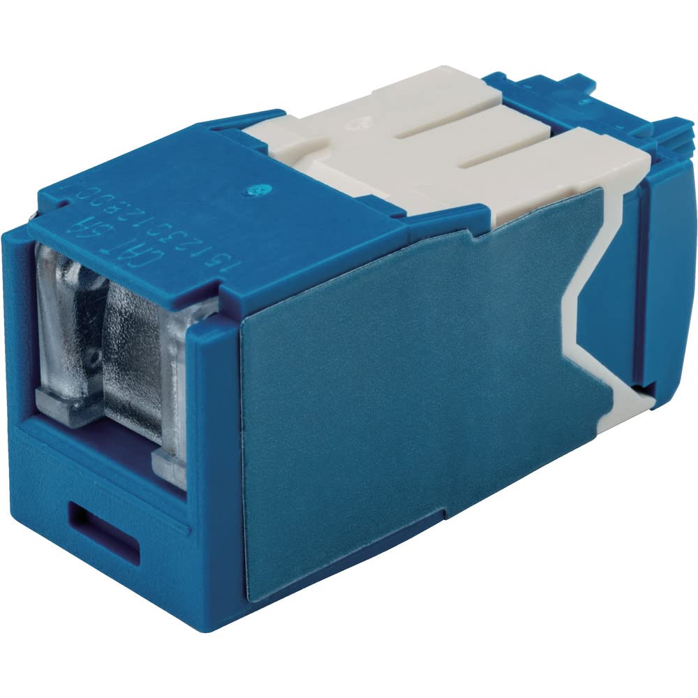 

Panduit Cat6A Shuttered Modular Jack, Blue, CJH6X88TGBU