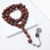 Middle Eastern 33-Bead Handheld Rosary Bracelet, 12mm, for Men and Women