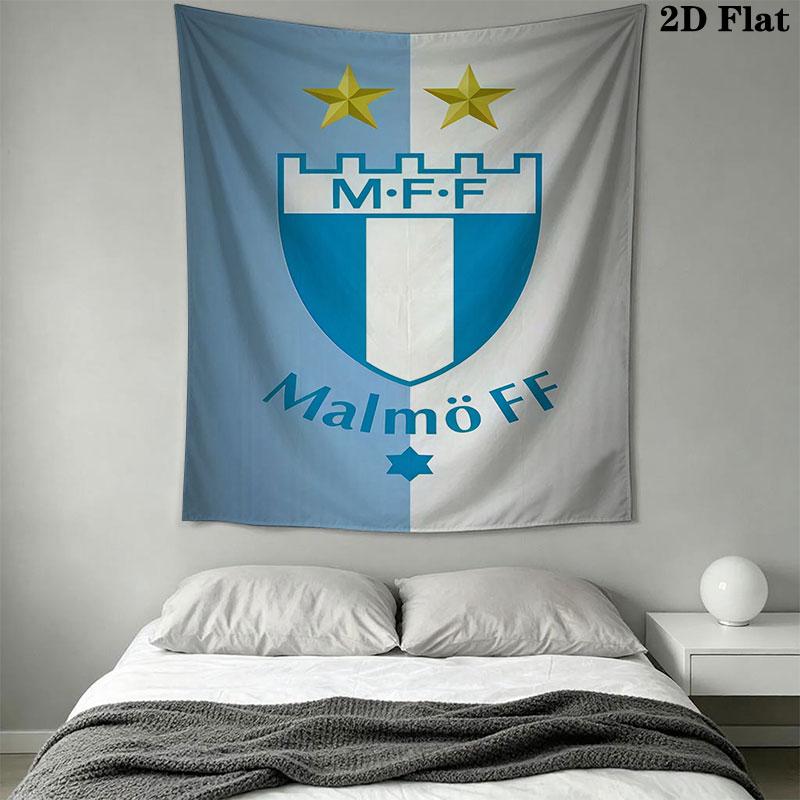 Malmö FF Wall Hanging Printed Fabric Blanket Decorative Tapestries for Bedroom Living Room Home Decor
