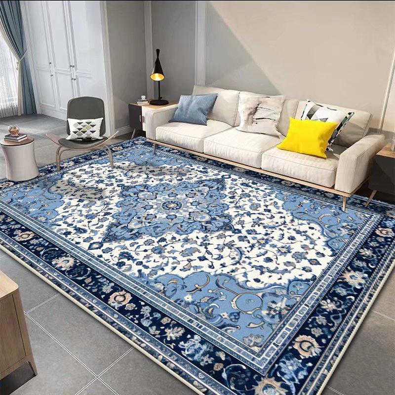 Persian Retro Large Area Living Room Rugs Decoration Home Bedroom Lounge Fluffy Short Velvet Carpet 200x300 Bedside Non-slip Mat