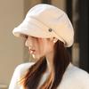 Octagonal Hat Autumn and Winter New Hat for Women Korean Version Beret Big Head Circumference Showing Face Little Painter Hat Trend
