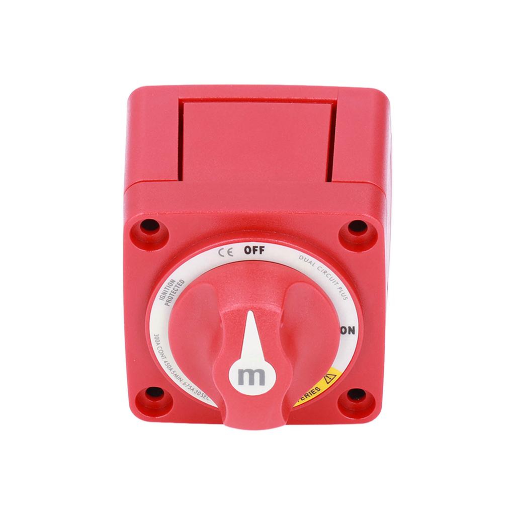 Battery Switch On Off 300A 12V24V Dual Circuit 4 Terminals Ignition Protected for Yachts RVs