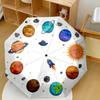 Space Adventure Planets Portable Automatic Umbrella With 8Rib Sturdy Construction Allseason Umbrella For Travel Elegant Umbrella Perfect Gift For