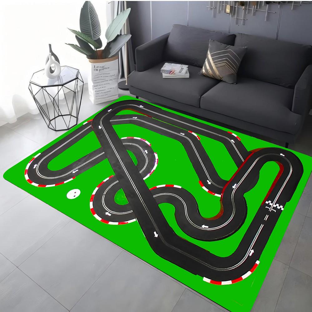 

Interactive City Highway Road Rug Kids Car Toy Mat Non Slip Living Room Decor Sofa Rug Bedroom Educational Floor Carpet Playmat 40x60cm