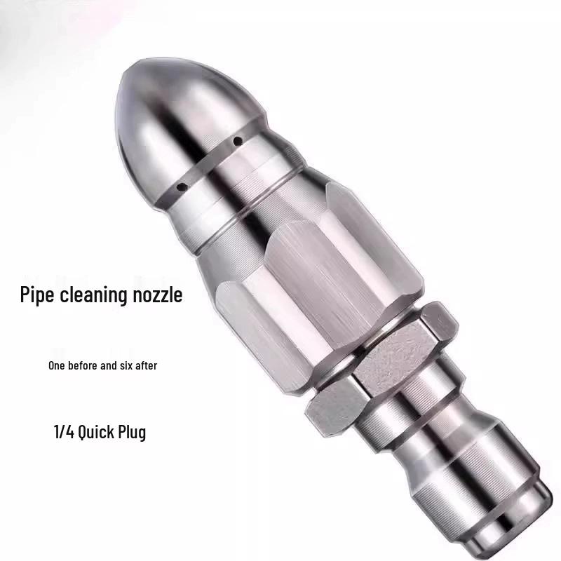 

5 Yuan Newcomer Discount: High-Pressure Car Wash Machine with 1/4 Quick Connect Nozzle, Pagoda Front, Rear Sewer Cleaning Head.