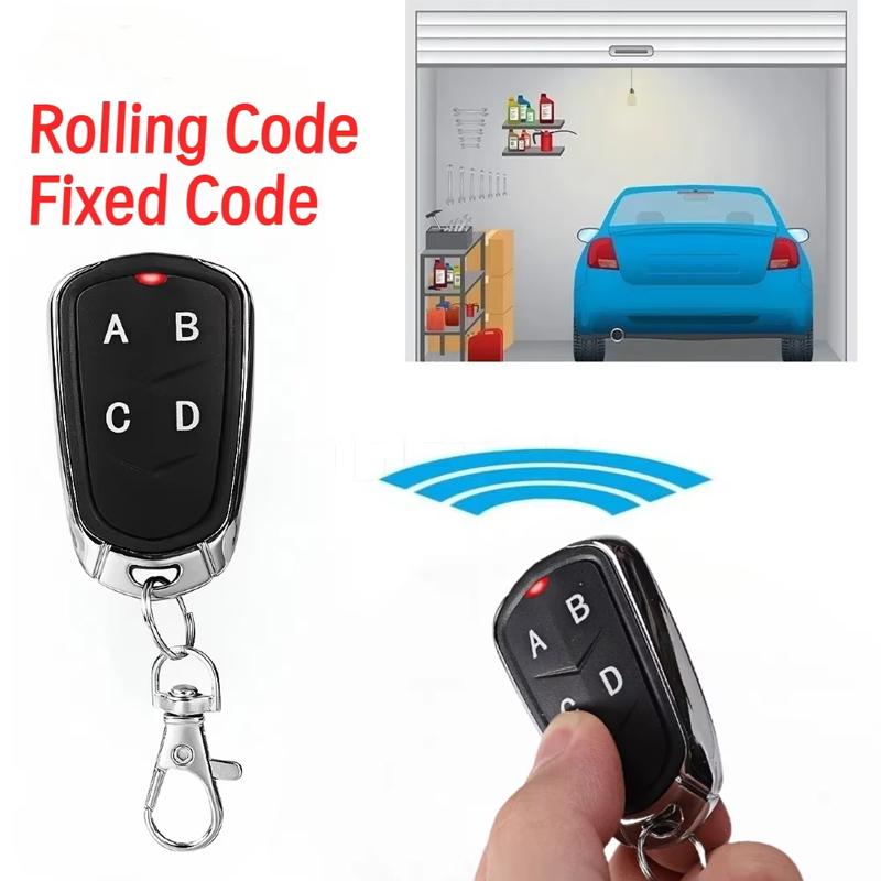 433Mhz Auto Copy Wireless Remote Control Rolling Code Duplicator Key Fob 433.92 MHz Fixed Code Transmitter For Gate Garage Door