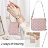 Stylish Crossbody Phone Case Galaxy Z Flip 7 8 Moto G60 With Chain Strap Grid PU Leather Wallet Style