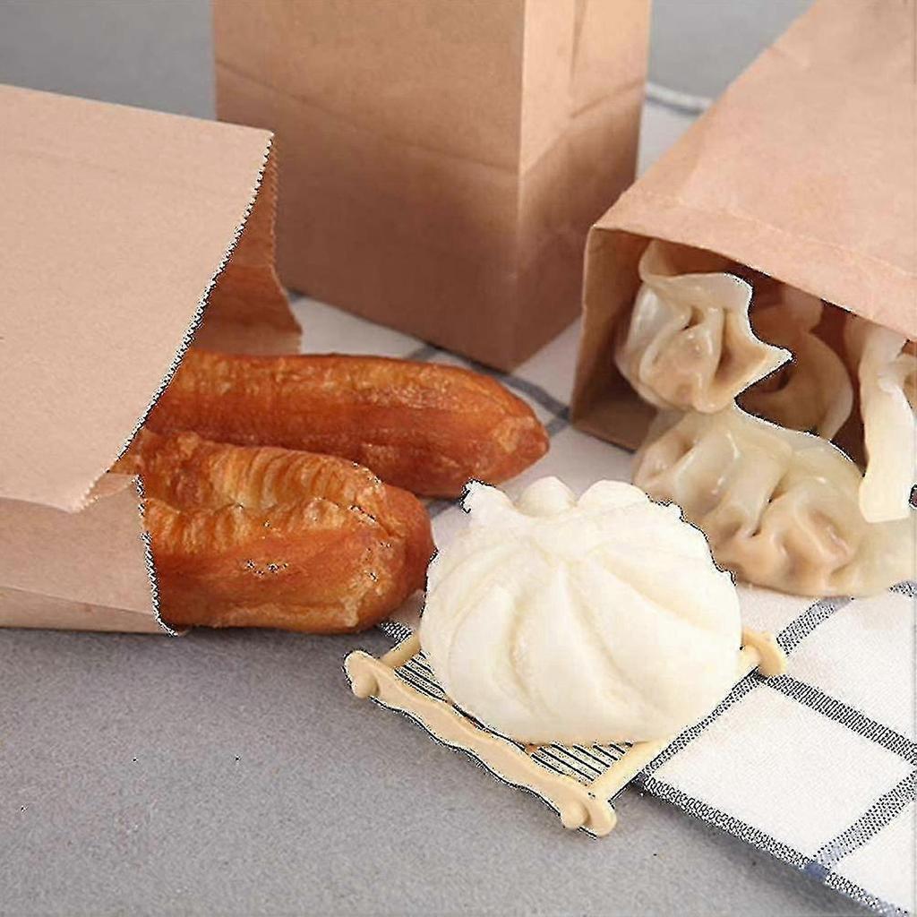 100 X Brown Paper Bags, Large Kraft Paper Bags With Bottom, Gift Bags For