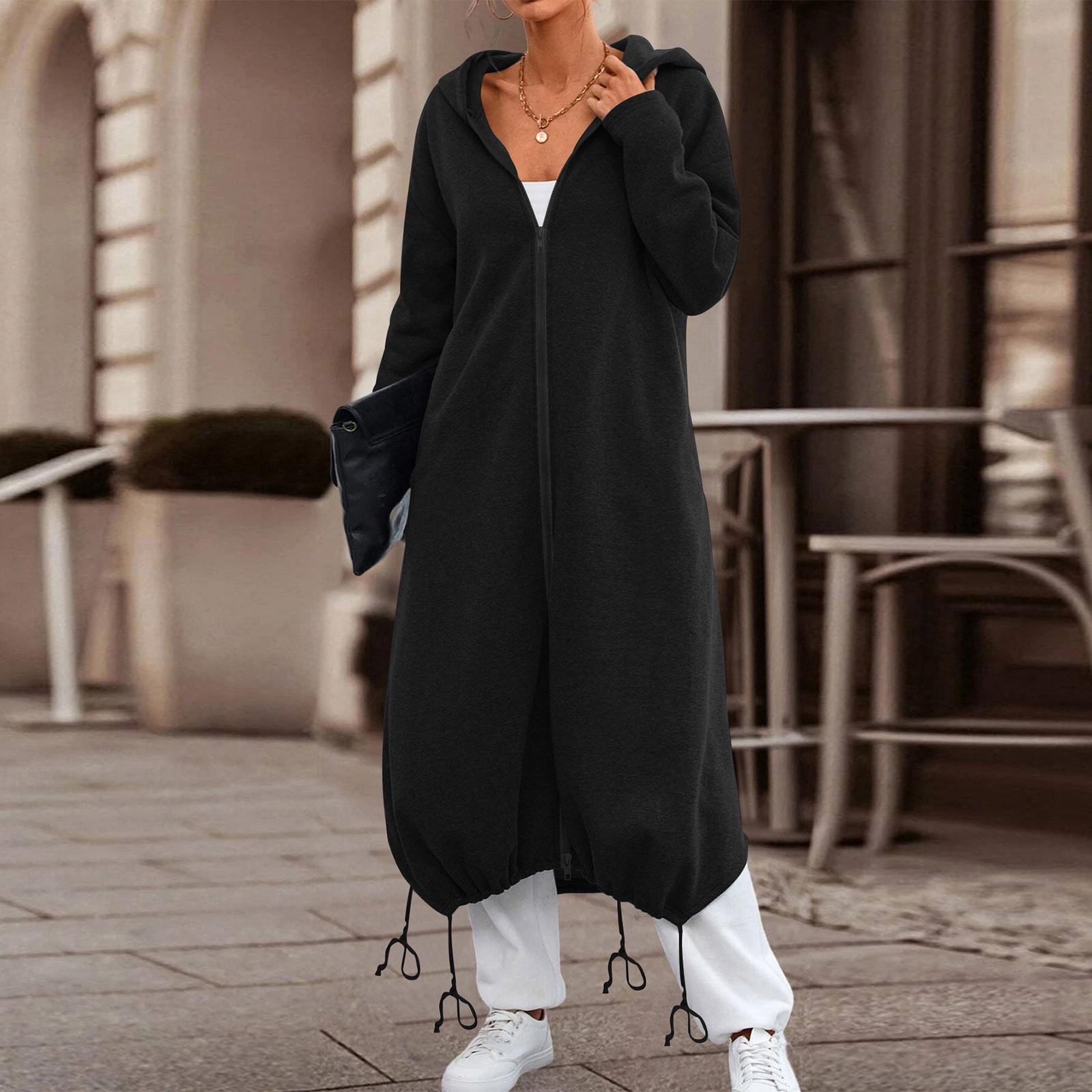 Женская однотонная толстовка с длинным рукавом — фото 6