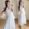 2026 Summer Slim Fit French Fairy Plus Size Sleeveless Maternity Dress