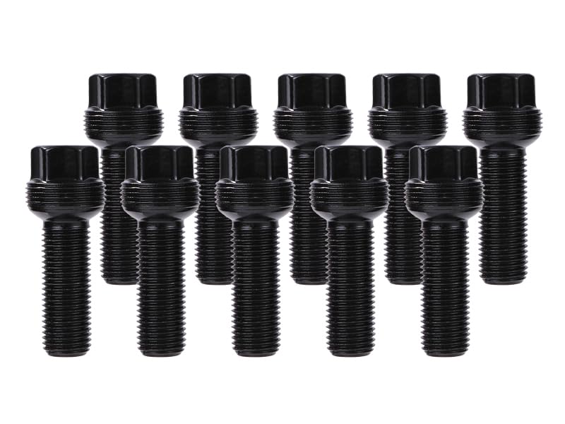 Shell M14 X Long Wheel Set of 10 X-LABEL (for Mounting) [R14 1.5] [42mm] Bolts, Black,