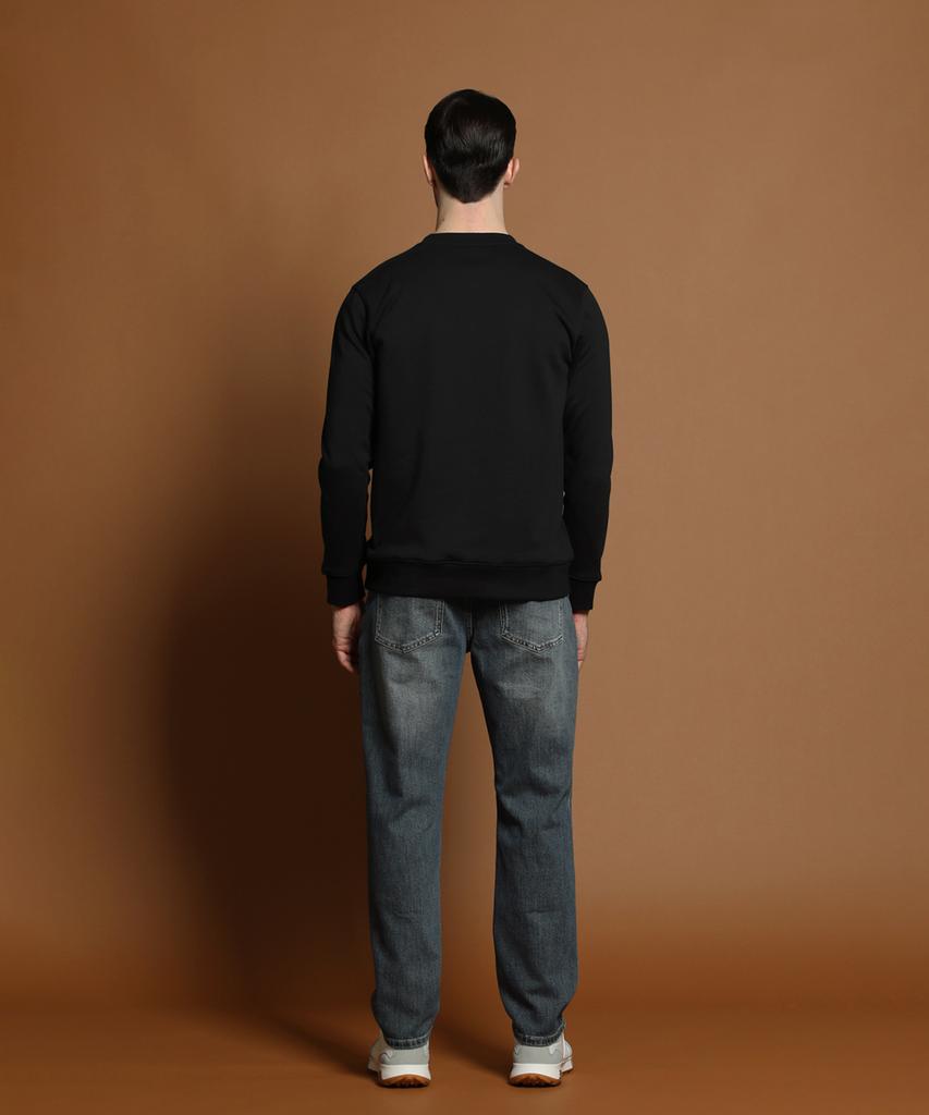 PANICALE Black Logo Print Sweatshirt