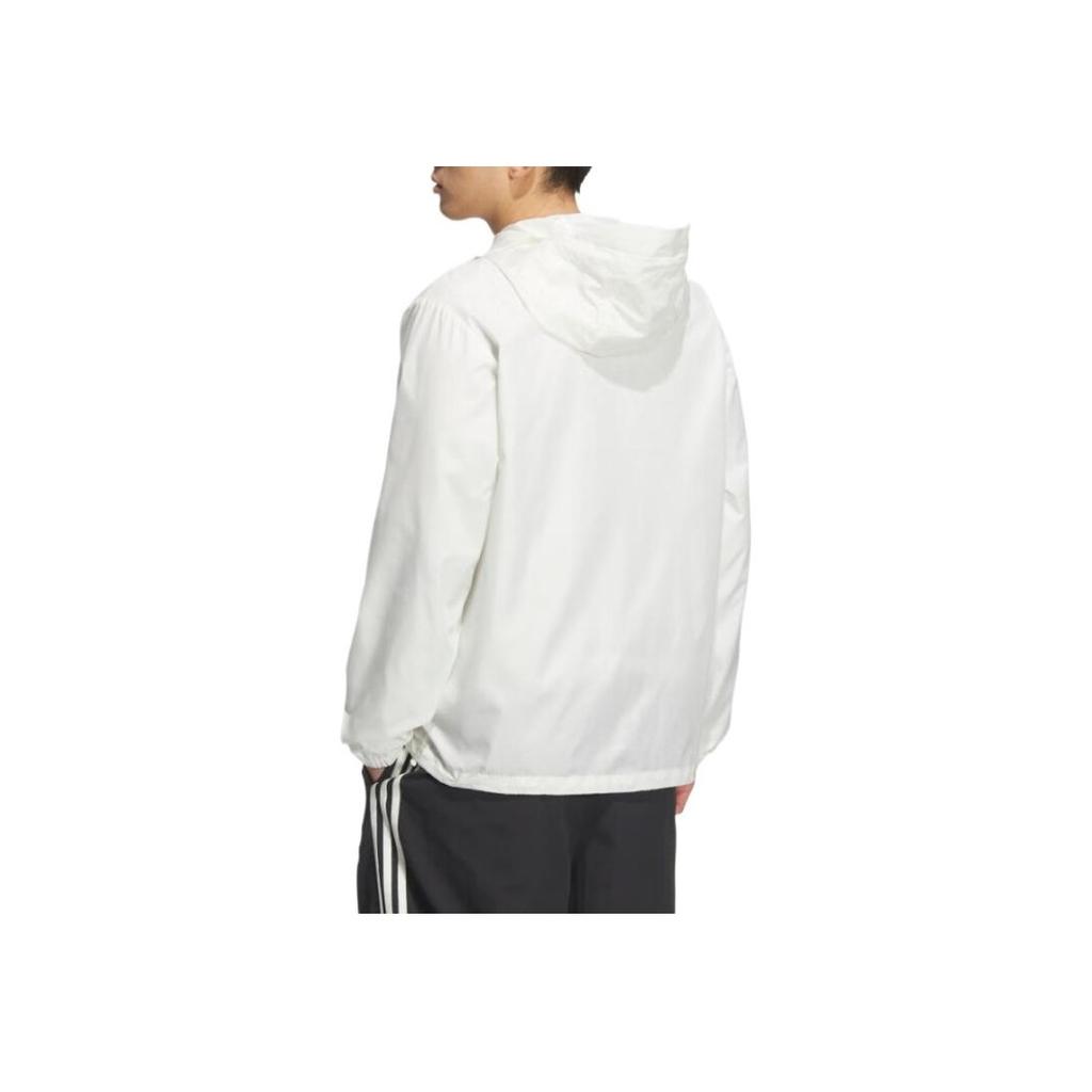Adidas Couple Series Simple Comfortable Fashion Versatile Long Sleeve Jacket Unisex Jacket Han-Jade-White KA9323