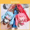 Brightly Colored Hatsune Miku Keychain Creative Cartoon Girl Figure Bag Charm Silicone