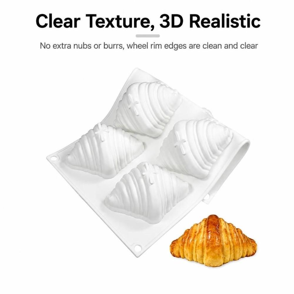 Non-Stick Croissant Mold 6-Cavity Baking Molds New Dessert Mold Kitchen Bakeware