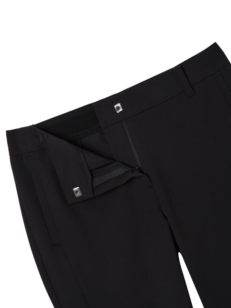 WIDEANGLE To Essential Slit Point Bootcut Pants L_Black