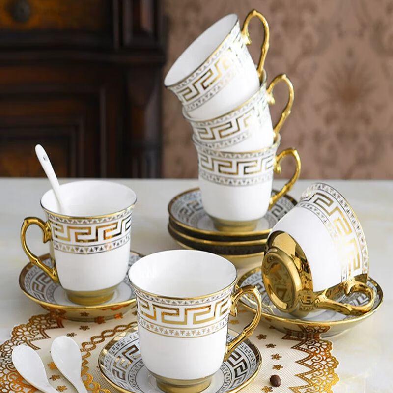 Elegantes europäisches Keramik Kaffee- & Tee-Tassenset