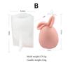 Handmade Molds Rabbit Shape Candle Silicone Mold Easter Cake Chocolate Mold Cute Blood Drawing Silicone Molds Accessories Tools