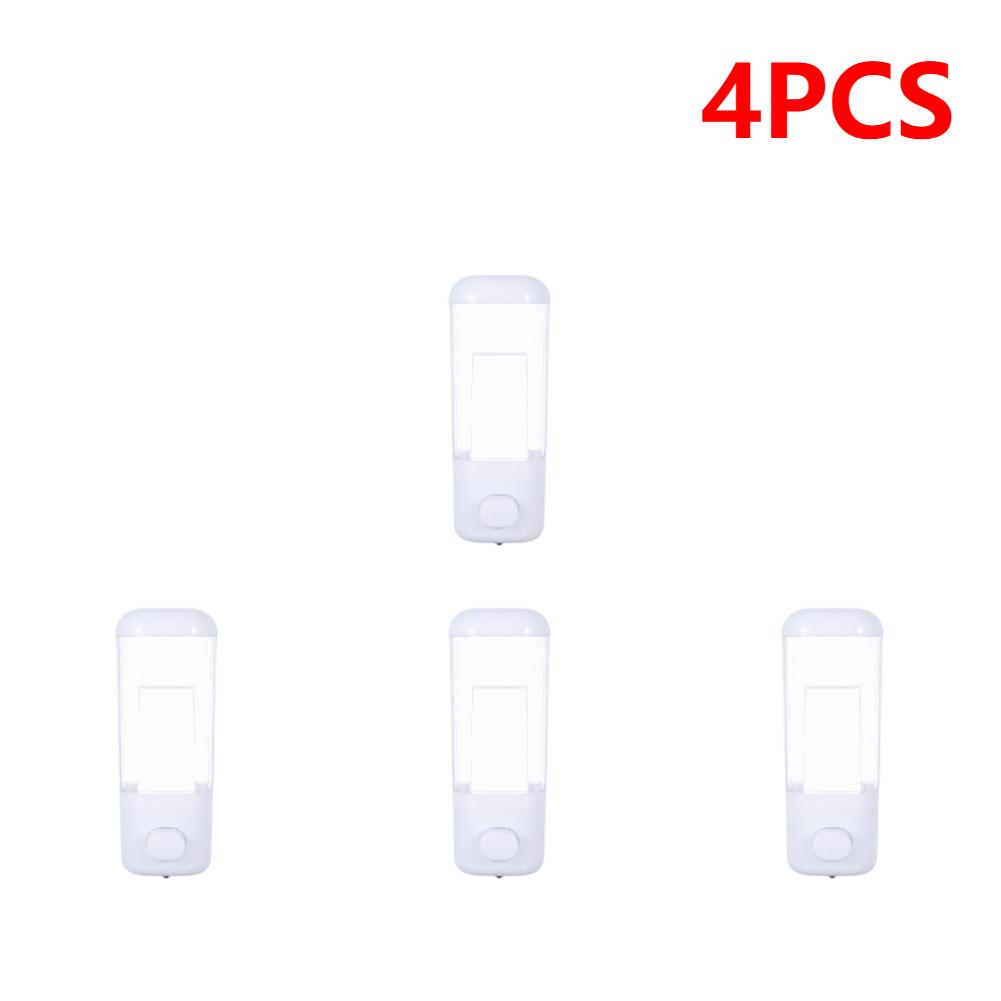 2-4PC Liquid Soap Pump Dispenser Wall Mount Shower Shampoo Lotion Container Hand Wash Soap Liquid Dispenser for Bathroom Kitchen