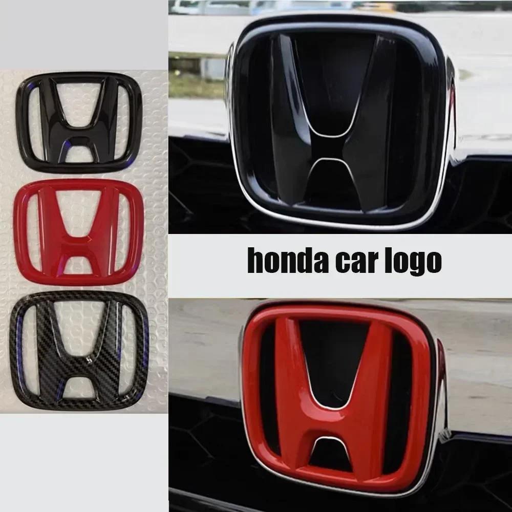 AAAME1 Car Modification Suitable for Honda 10th Accord/Civic Black Red Front Logo Covered Rear Logo Steering Wheel Modification Decor