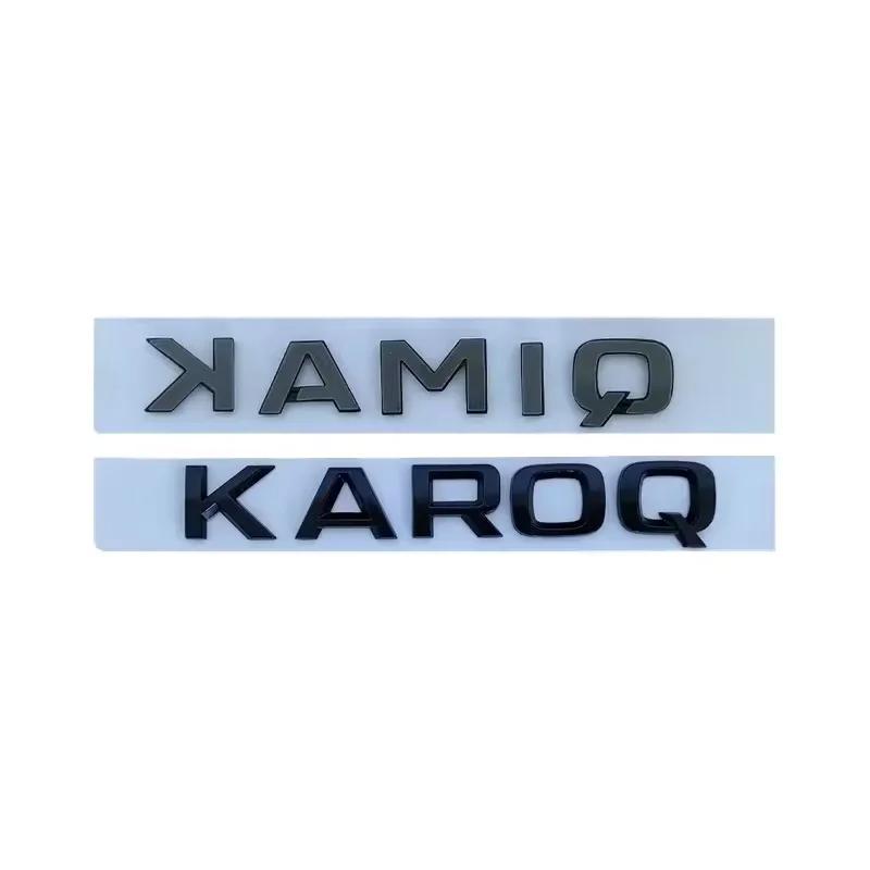 ABS Car Rear Trunk Badge Sticker for Skoda Models - Octavia Kodiaq Karoq Superb Rapid Fabia Kamiq Yeti 4x4 Letter Logo Emblem