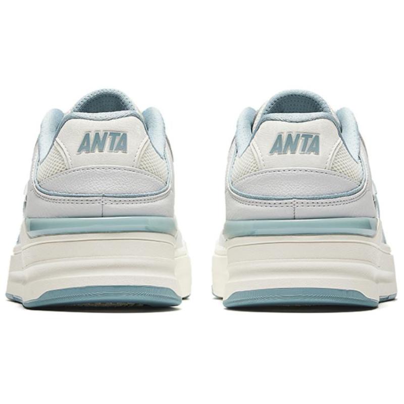 Anta Street Play LITE Abrasion Resistant Breathable Low top Skateboard Shoes Men's Blue White Sneakers 112438052-4