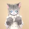 Fursuit Kig Testa di Gatto Peluche Fatto a Mano Maschera di Animale Peluche Carina Copricapo Cosplay Peloso Con Orecchie di Gatto Per Comic Con Festa Costume