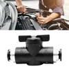 2pcs Straight Pneumatics Round Valves Quick Connection Fittings for Easy Installion Air Flows Controlled Systems