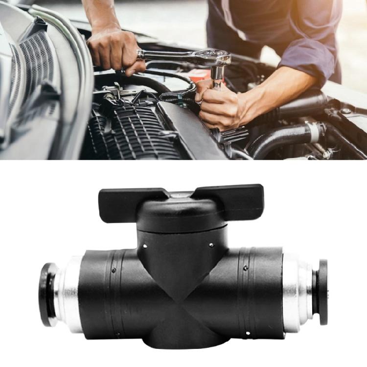 2pcs Straight Pneumatics Round Valves Quick Connection Fittings for Easy Installion Air Flows Controlled Systems