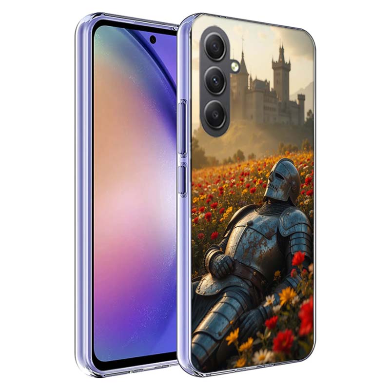 Flower Knight of the Light Phone Case for Samsung A17 A37 A57 A07 A16 A26 A36 A56 A06 A02S A12 A22 A32 A52S A04S A14 A24 A34 A54