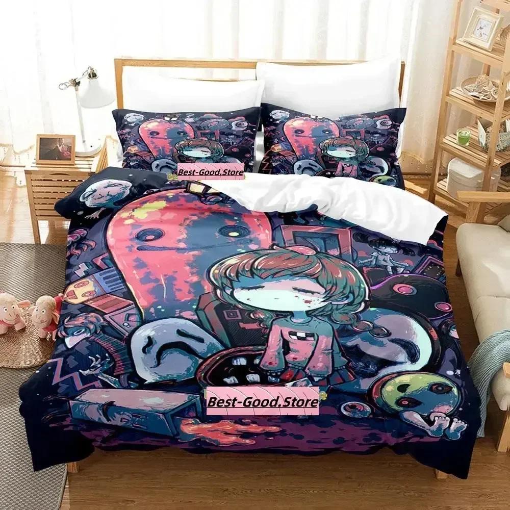 Yume Nikki Bedding Set Single Twin Printed Bed Set With Pillowcase Bed Duvet Cover Soft Single Double Queen Super King Size