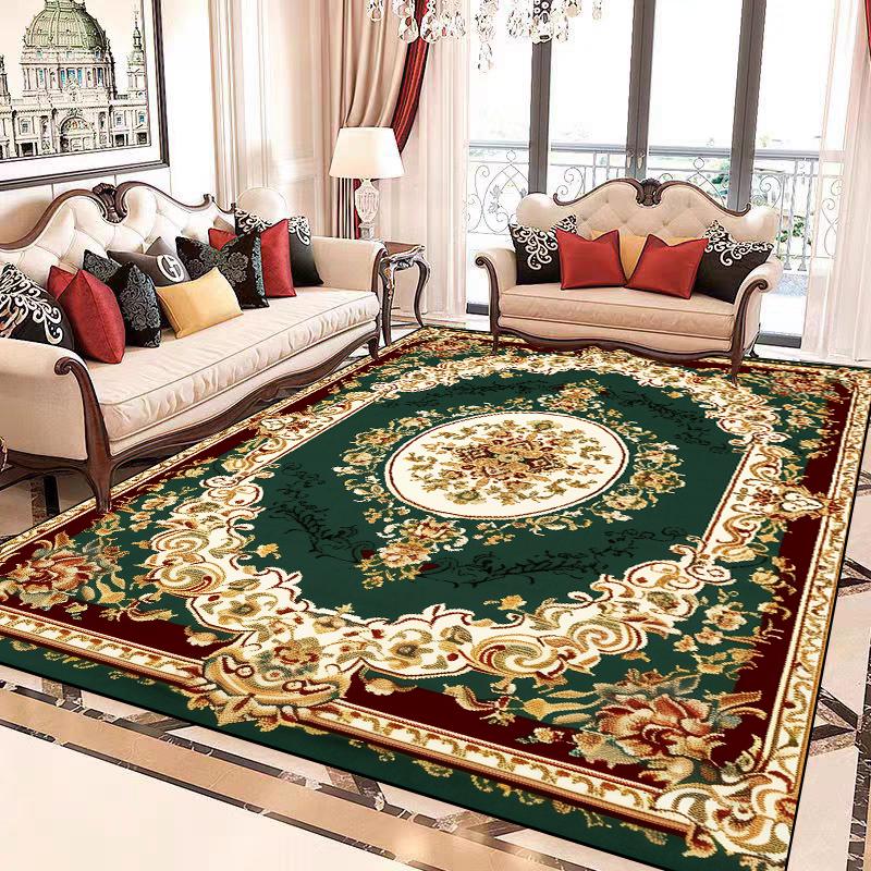 European Luxury Large Carpet Living Room Decoration Home Rug Non-slip Lounge Cloakroom Bedroom Rugs Comfortable Soft Baby Mat