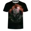 Summer Round Neck 3D Joker Resurrection Night Print Top Fashionable Casual Short Sleeved Men's T-shirts