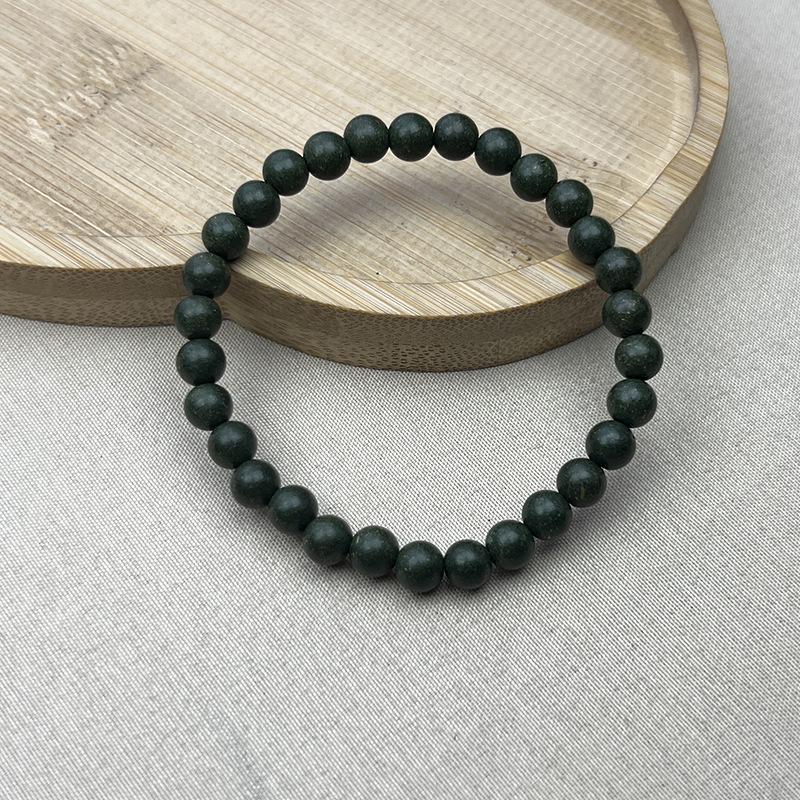 Classic Five Elements Green: Handmade Incense Beads Bracelet Set with Natural Incense Materials