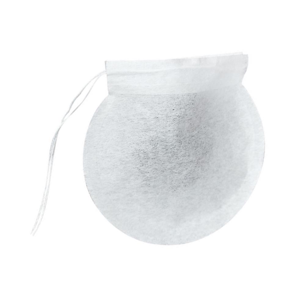 

100Pcs Round Wood Pulp Tea Bags 7.5cm White Perfect for Loose Leaf Tea Coffee Potpourri Home Cafe Office Use белый