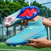 High-top Football Shoes Men's and Women's AG Long Nails TF Broken Nails Artificial Grass Game Football Shoes Spot Wholesale