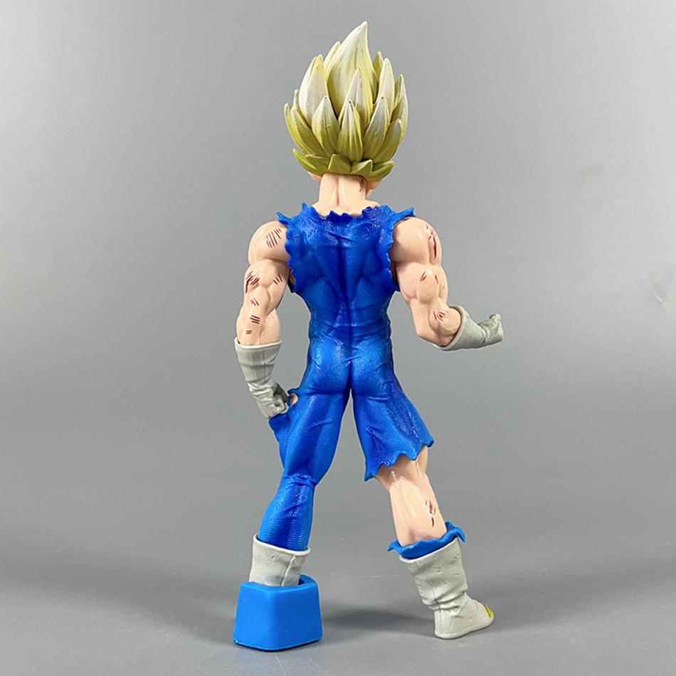 Dragon Ball Anime Super Saiyan Prince Vegeta Model Handmade PVC Model Demonized Standing Character Handmade Anime Accessories