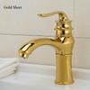 Luxury Basin Faucet Modern Bathroom Washbasin Faucet Gold Hot Cold Mixer Tap Basin Sink Faucet Single Handle Kitchen Accessories