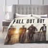 Fall Out Boy Blankets Soft Warm Flannel Throw Blanket Bedding for Bed Living room Picnic Travel Home Couch
